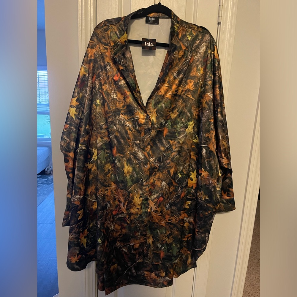 LALA Satin Playsuit in Bad B*tch Camo